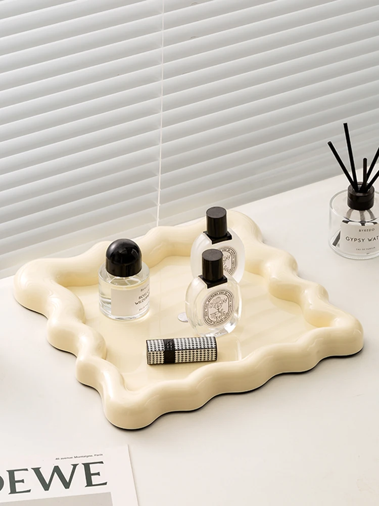 Home storage square Ripple tray storage tray
