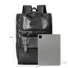 Fashion Men's Backpack Casual Solid Leather Backpack Men High Capacity Travel Backpack Schoolbags Brand Design Back Packs Bags 4
