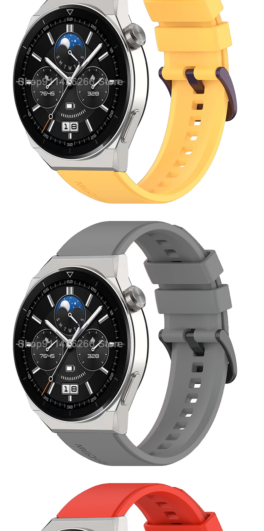 22mm Silikonarmband für Huawei Watch GT3 Pro Offizielles Uhrenarmband Sportarmband für Huawei GT 3 Pro GT3 46mm Smartwatch Correa – Detail 6