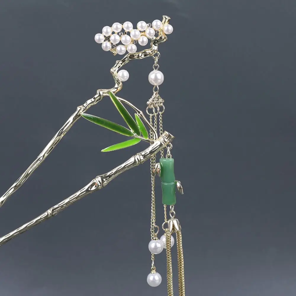 Copper Butterfly Gift Hanfu Headdress Tassel Hair Stick Geometric Hair Stick New Chinese Style Hairpin Hairstyle Design Tool