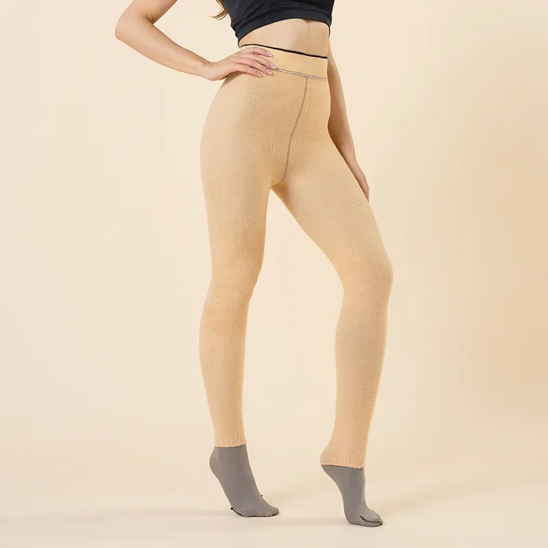 Sexy Pantyhose Women Tights Ladies Translucent Fake Thermal Stockings Winter Warm Leggings Fleece Panty_voghion.com