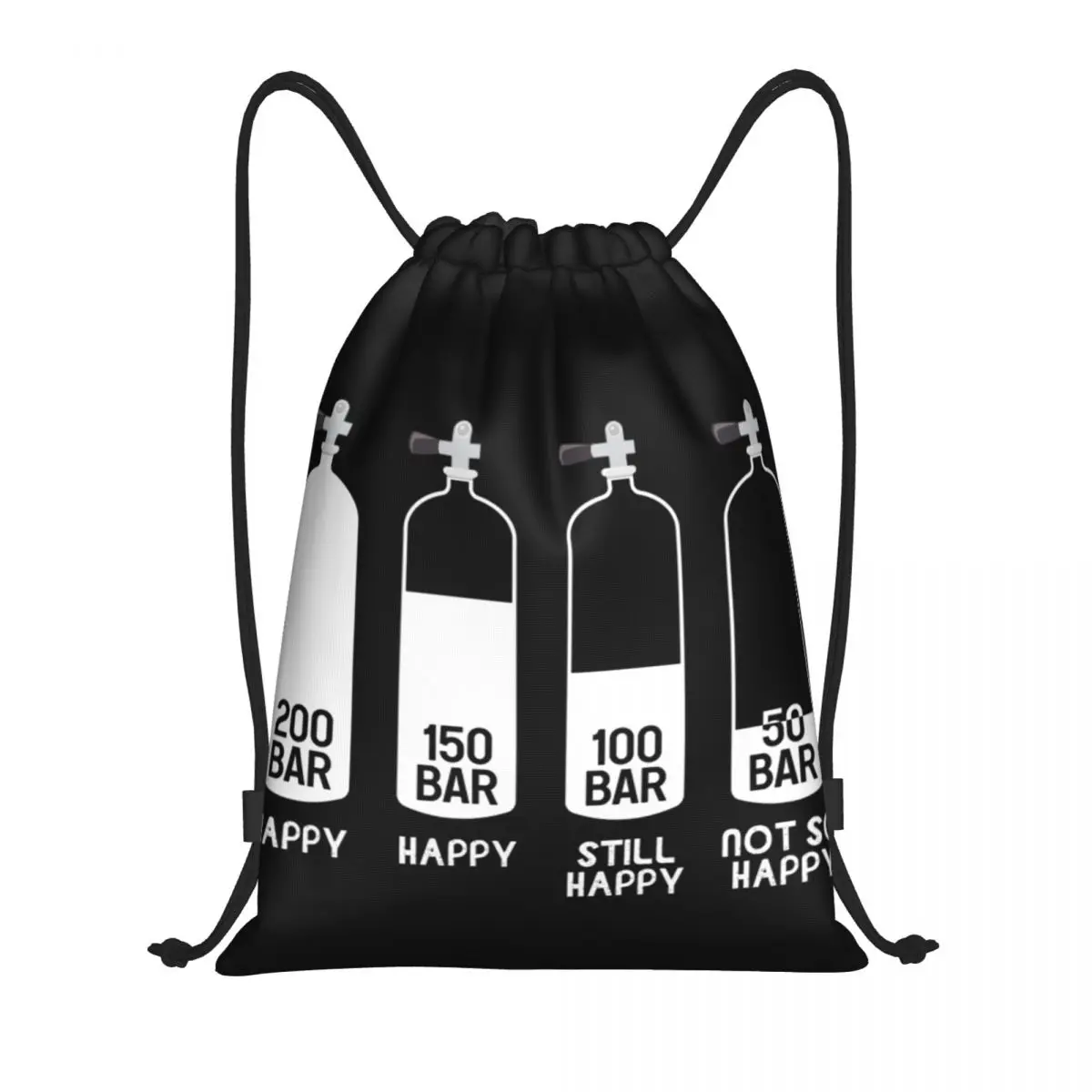 

Funny Scuba Diving Dive Scuba Diver Drawstring Backpack Sports Gym Bag for Men Women Shopping Sackpack