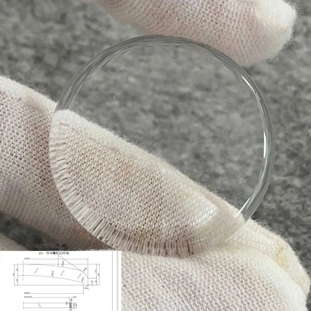 

Watch accessory bubble mirror sapphire glass size 30.5 5.6mm