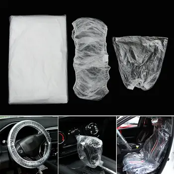 Coprisedile universale per volante per auto da 10/20/50 pezzi Coprisedile per leva per auto per coperture in plastica usa e getta