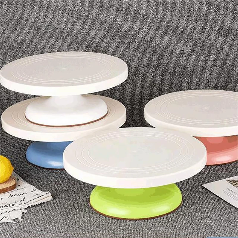 Cake Turntable Mounting Table 10 Inch Household Baking Tools DIY Non-slip Surface