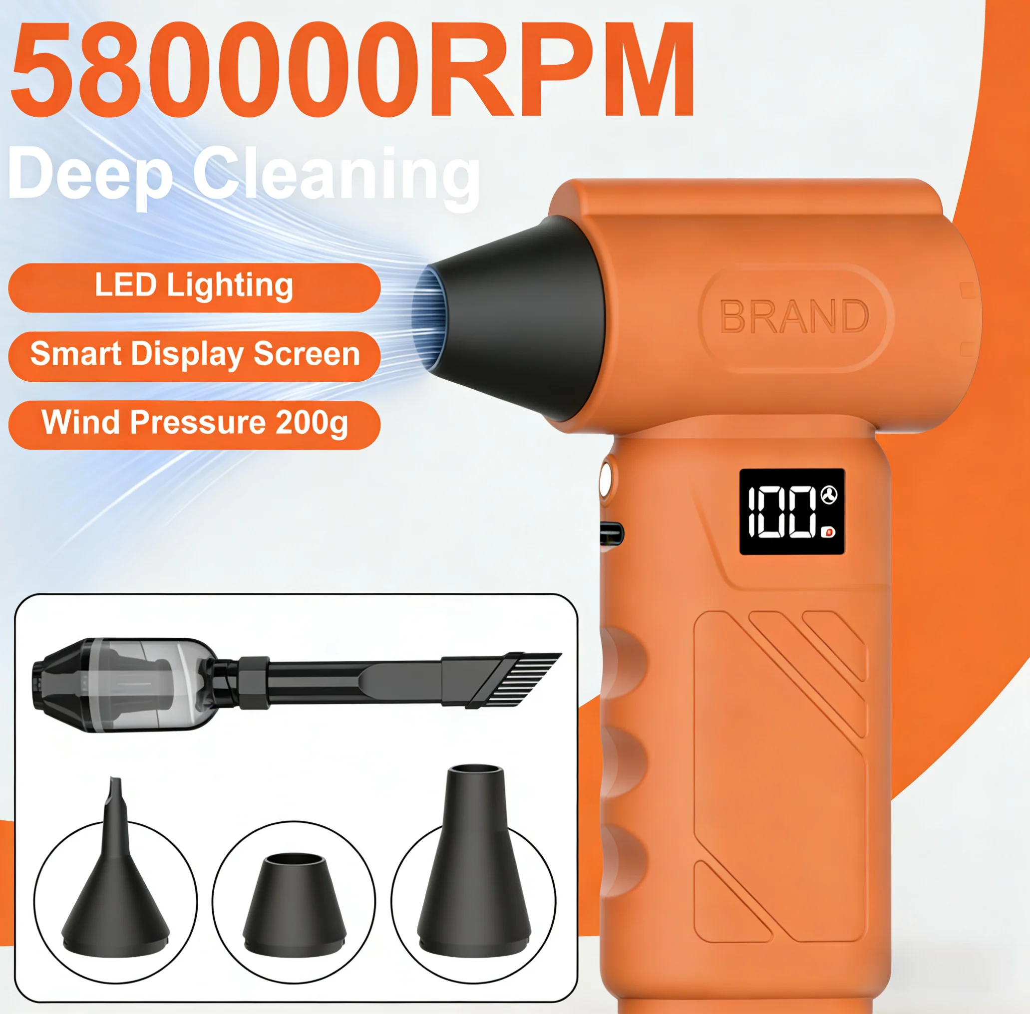 10000mAh 강력 터보 팬 제트 에어 블로워 680000RPM 브러시리스 모터 19..