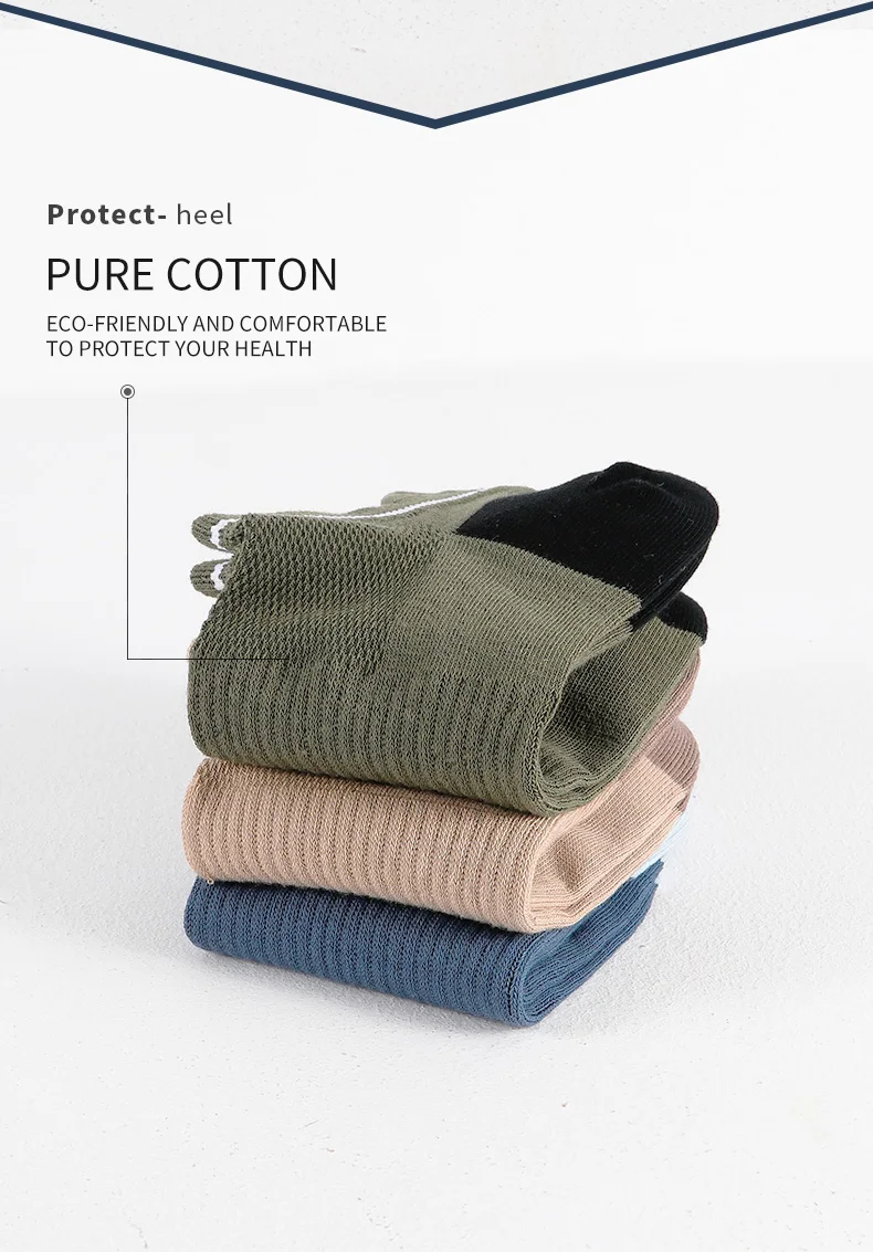 Men Cotton Ankle Socks – Summer Casual Patchwork Low Cut Breathable Sock Set