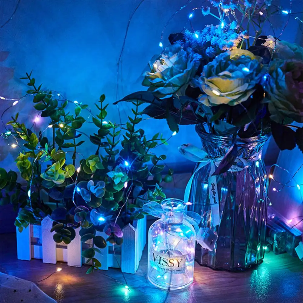 Twinkle Star Copper Wire Battery Operated Fairy String Lights Home Party Wedding Christmas Valentines Day Decoration