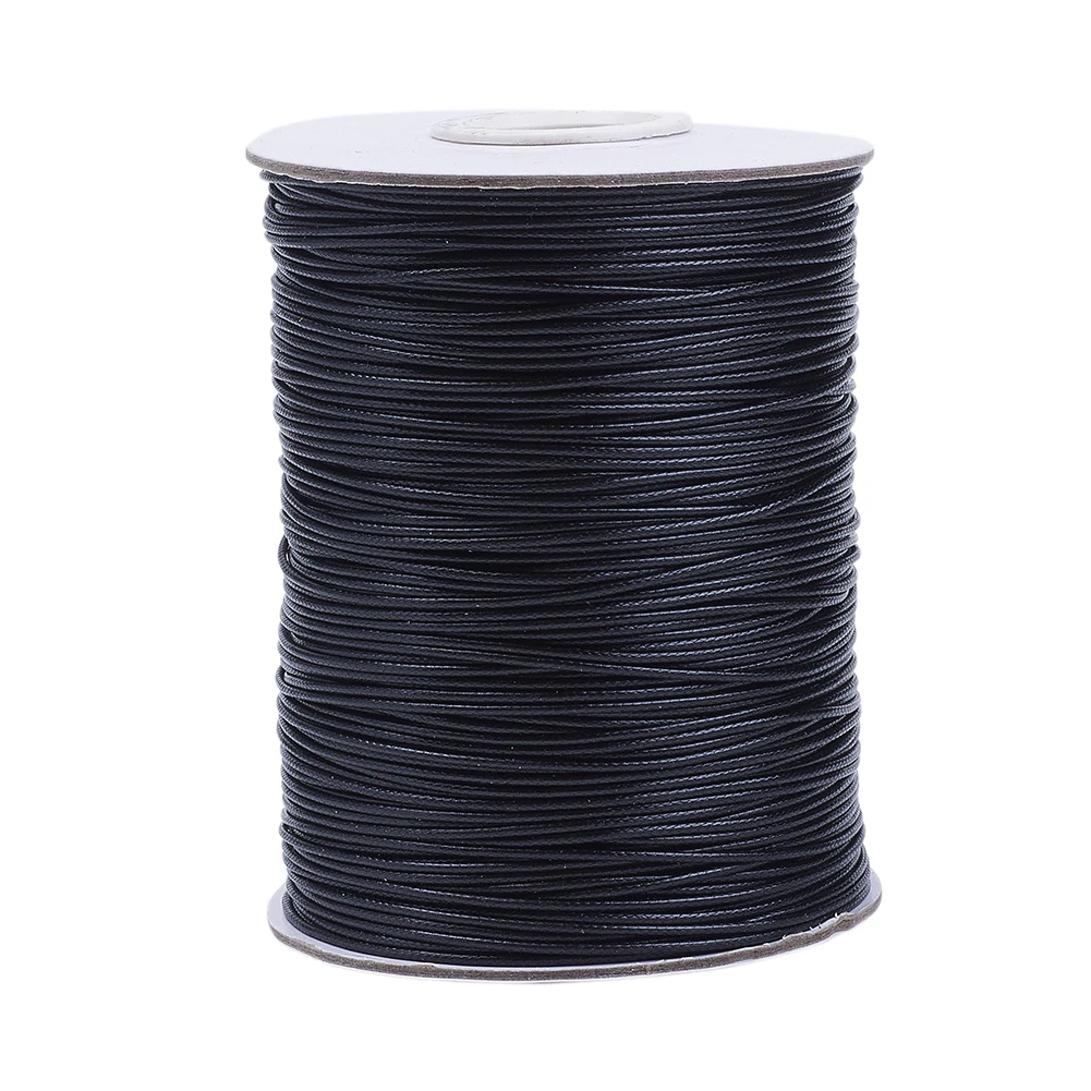 185yards/Roll Korean Waxed Polyester Cord For Jewelry Making DIY Black