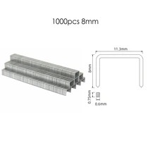  TASP 1000pcs 22 Gauge 6 8 10 12mm Staples Type 53 For Electric Stapler Cordless Tacker Manual Staple Gun 