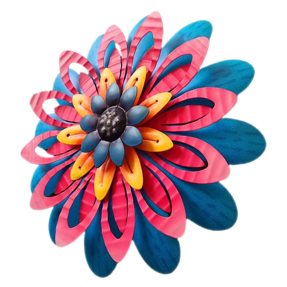 

Sunflower Decoration The Office Wall for Bathroom Metal Bedromroom Decorations Dining Living Iron Outdoor Flowers Bling Bedroom