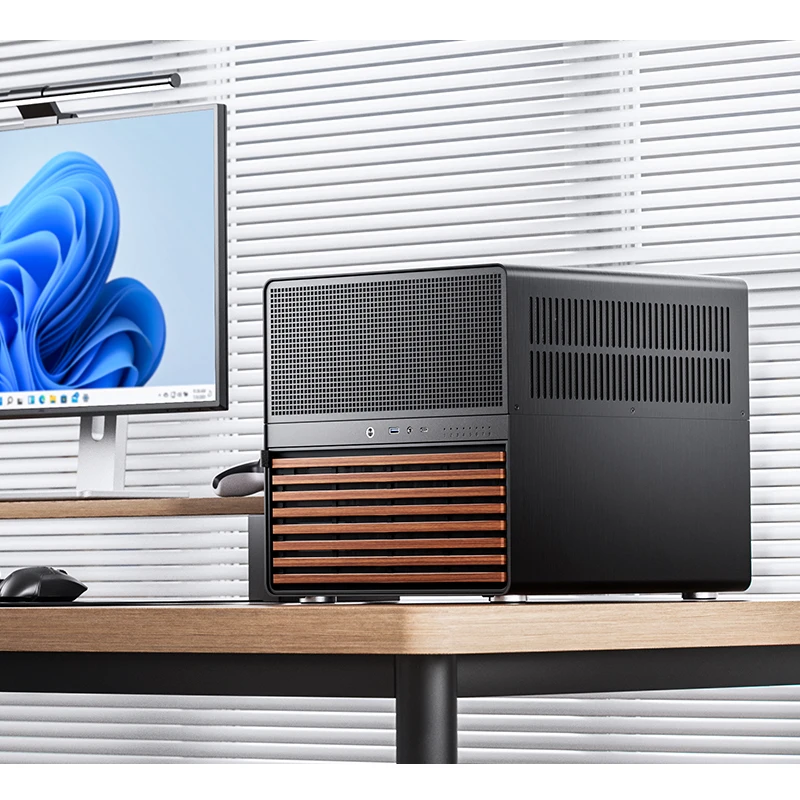 Jonsbo N5 NAS Desktop Case ITX M-ATX ATX E-ATX Computer Chassis 12+4 Hard Disk Location Support 240/280 Water Cooling PC Case