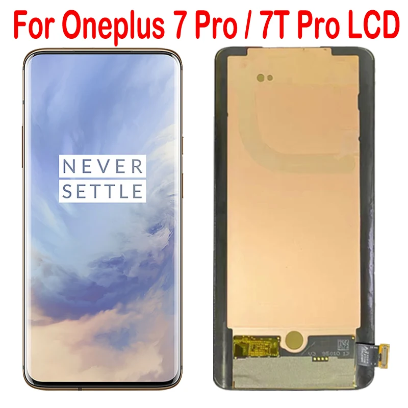 

6,67 дюймовый оригинальный ЖК-дисплей для Oneplus 7 pro, запасной ЖК-дисплей для Oneplus 7T Pro, ЖК-дисплей