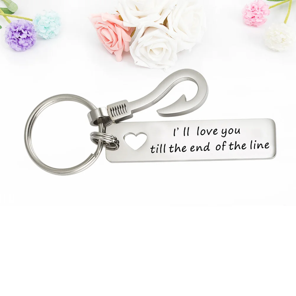 

Key Fob Valentine's Day Gift Keychain Stainless Steel Ring Bag Hanging Ornament