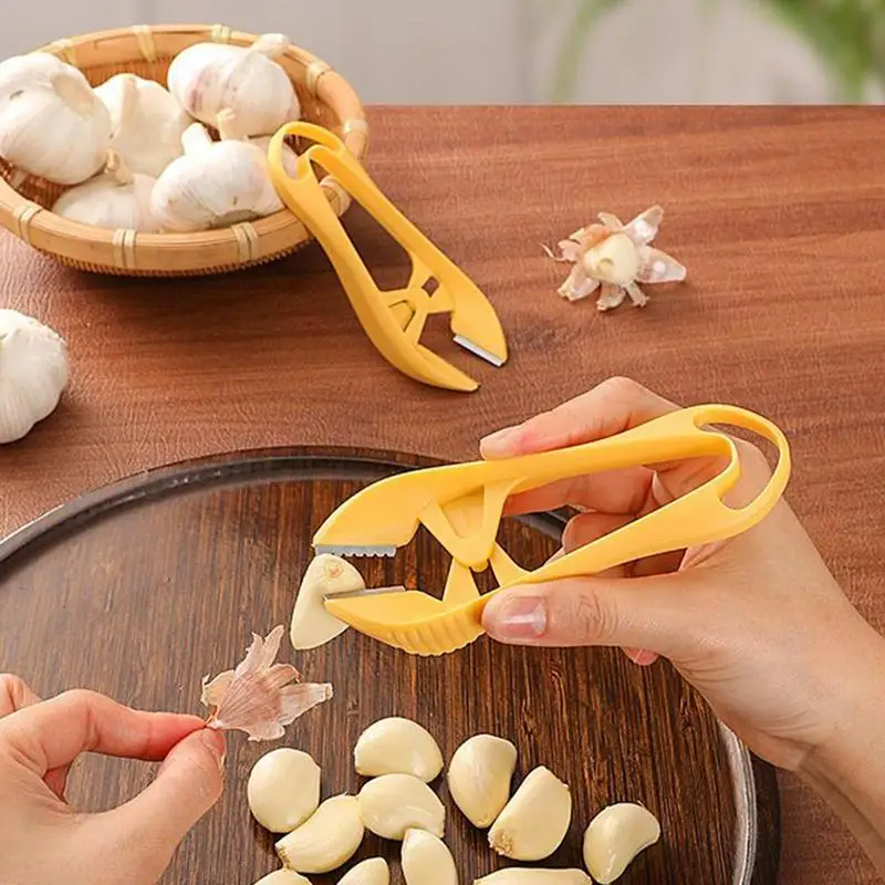 Garlic Peeler Clips Multifunctional Vegetable Peeling Tool Garlic Peeling Tweezers Tongs Kitchen Gadgets tools