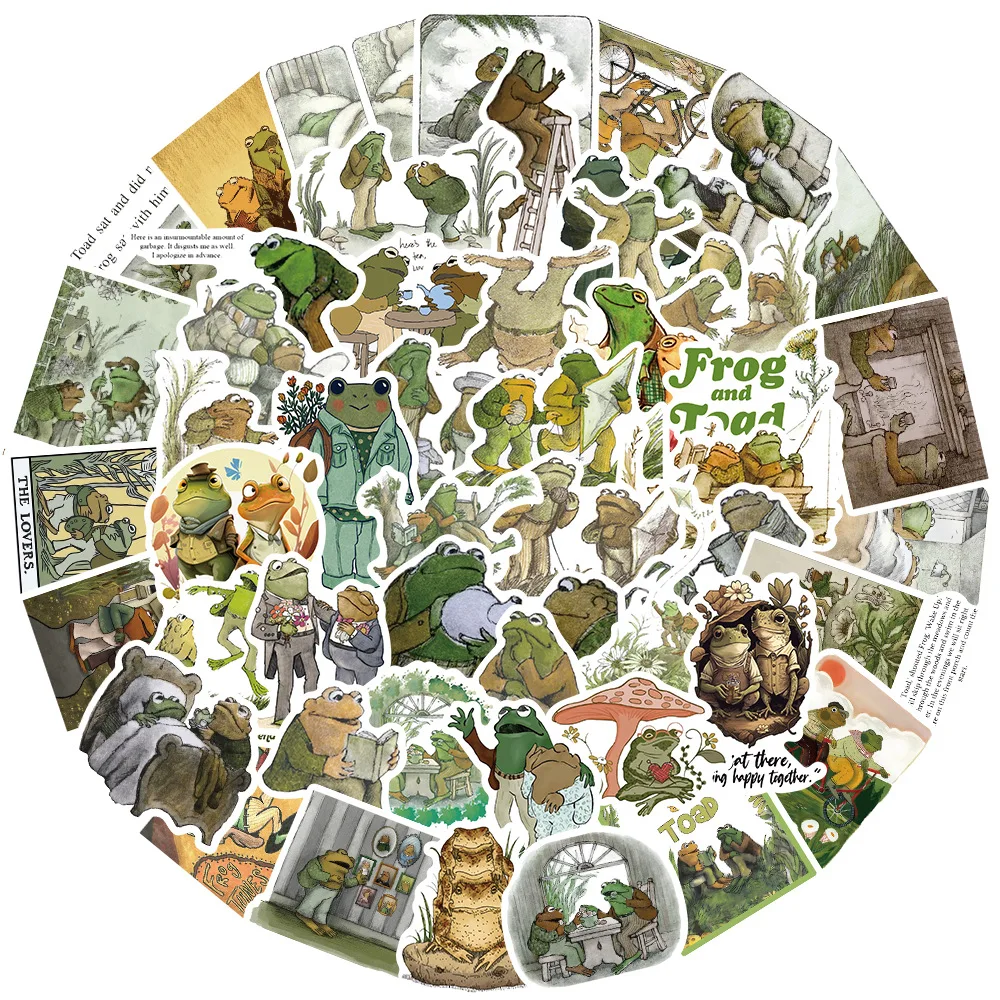 10/30/50Pcs Cute Cartoon Animal Images Of Rane E Toads Sticker Per Snowboard Laptop Bagagli Car Fridge Diy Styling Vinyl