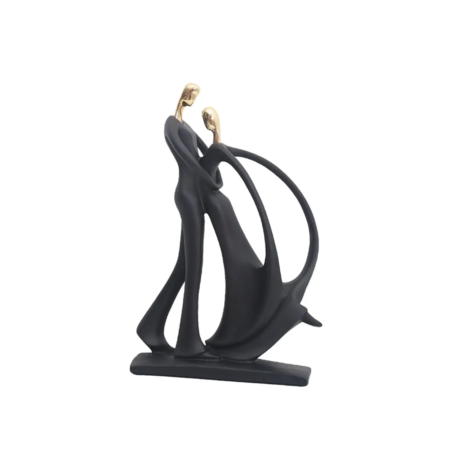 

Dancing Couple Figurines Collectible Nordic Ornament Dancer Sculpture Abstract Statues for Dorm Office Hotel Entrance Decoration