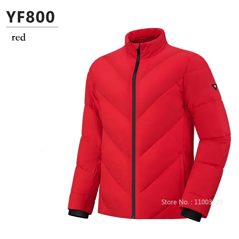 PGM Golf Men Keep Warm Jacket Thicken White Duck Down Coat Waterproof Sports Stand Collar Jacket Male Windproof Outerwear