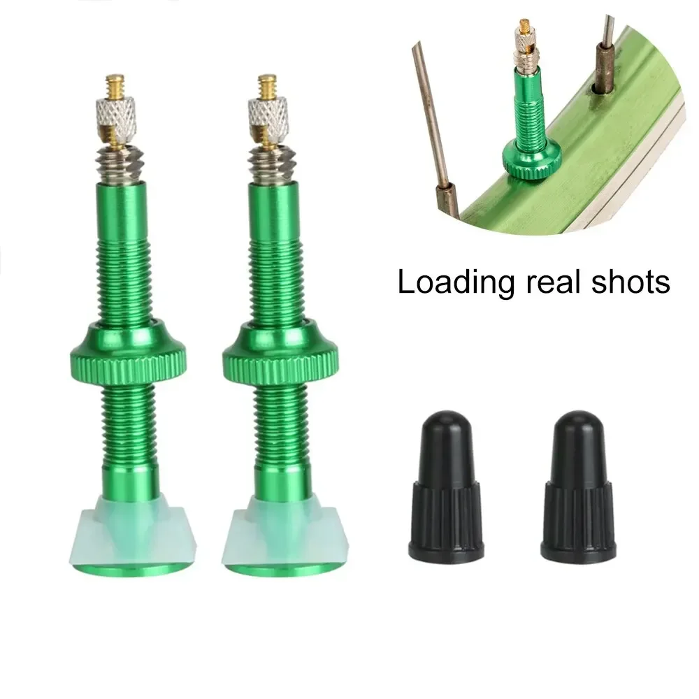 Premium MTB and Road Bike Tubeless Valve Nozzle with Tire Plugs - Presta, 40mm & 60mm Options