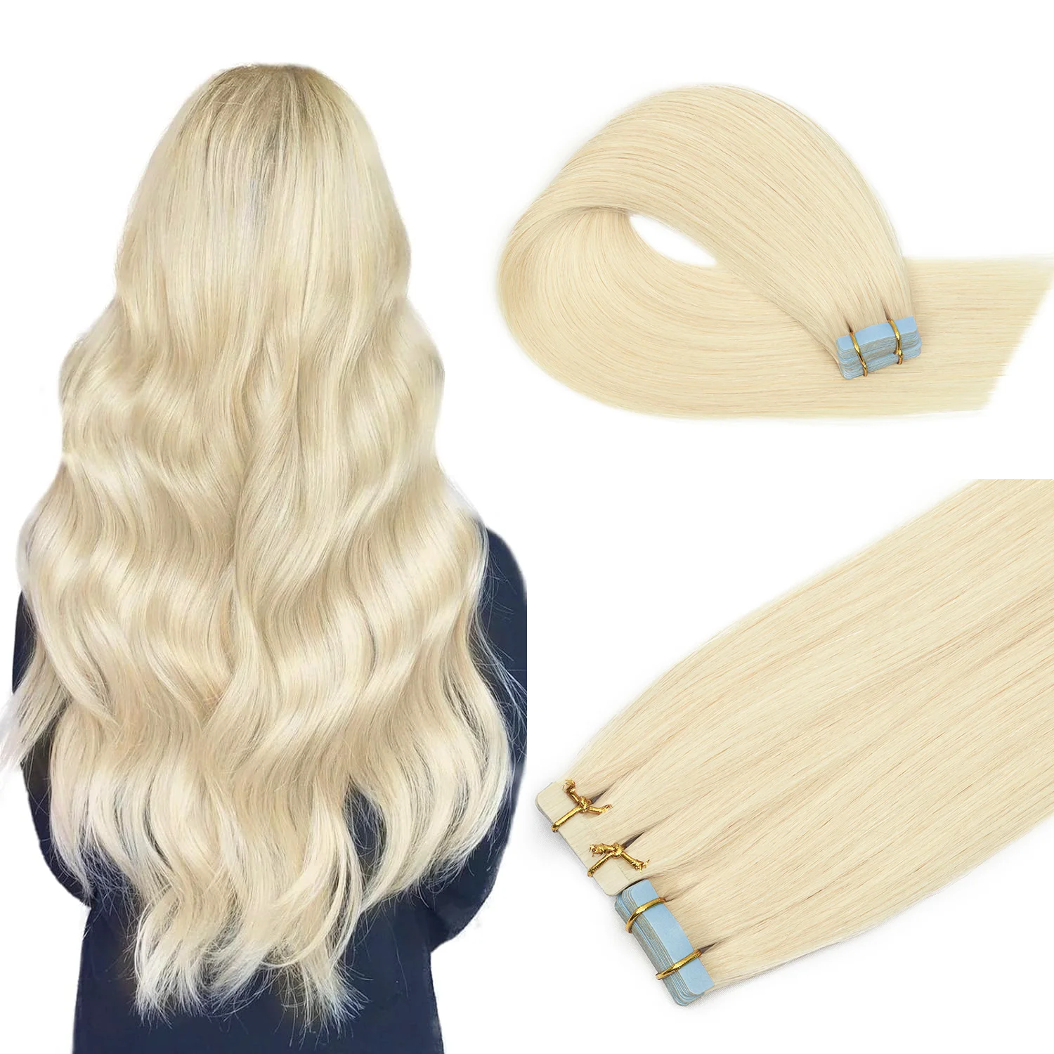 blonde-tape-in-hair-extensions-human-hair-real-natural-straight-remy-hair-skin-weft-for-women-adhesives-thin-hair-extension