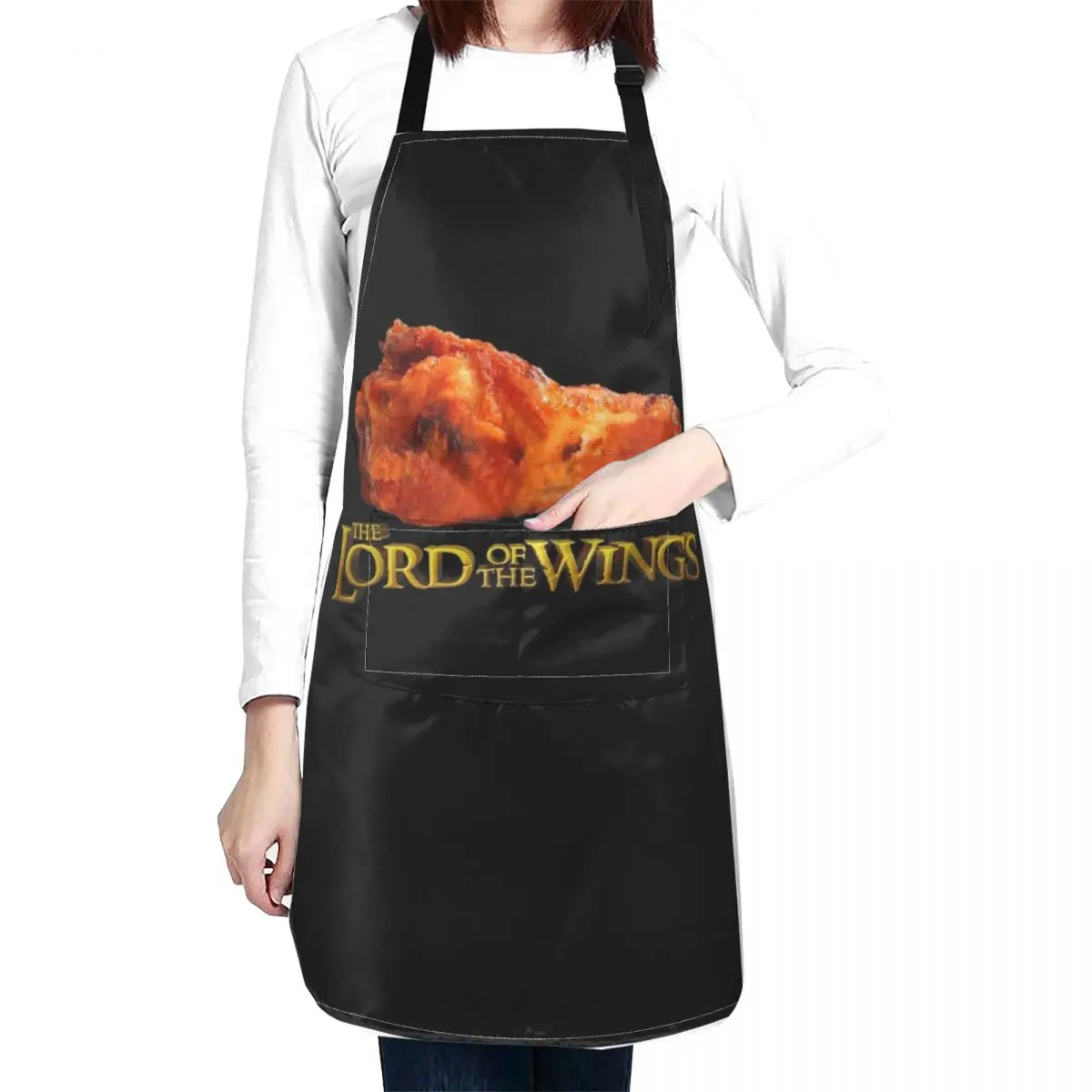 

Lord of the Wings - Funny BBQ Chef Cook gift Chicken Wings Apron Waterproof apron women manicurist apron Home Utensils