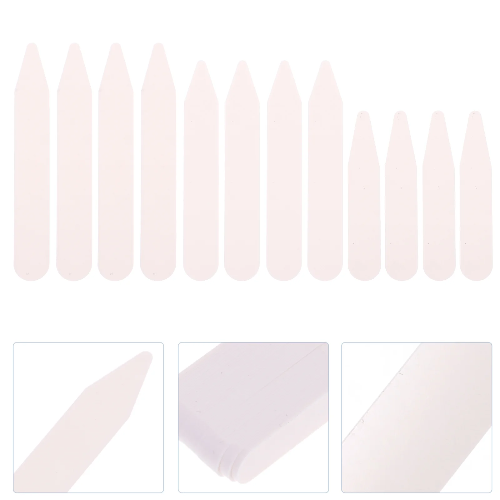Plastic Collar Stays 200 Pcs Collar Stays Plastic Shirt Whales White Blouse Mens Gifts Inserts Extension