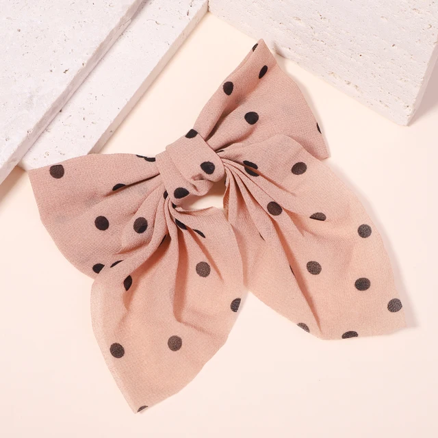 New Sweet Bow Hairpins Solid Color Bowknot Hair Clips For Girls Satin Butterfly Barrettes Duckbill Clip Kids Hair Accessories 1524-8