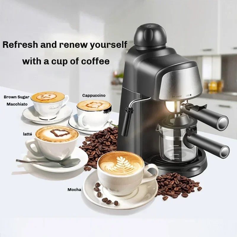 Electric Italian Coffee Machine Professional Expresso Coffee Maker Automatic Semi Automatic Expresso Machine  220V 4