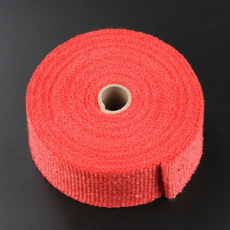 1.5M Car Exhaust Wrap Roll Fiberglass Heat Shield Exhaust Header Pipe Heat Wrap Tape Thermal Protection Car Accessories fiberglass insulation tape