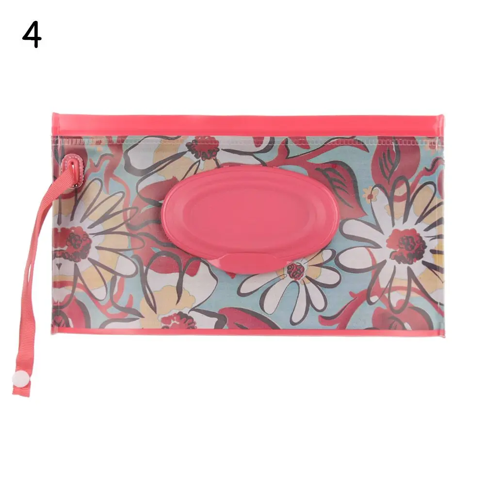 1pcs Useful Outdoor Portable Baby Product Carrying Case Snap-Strap Cosmetic Pouch Tissue Box Stroller Accessories Wet Wipes Bag