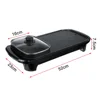 2 In 1 Multi-Function Non-stick Smokeless Nonstick Electric Barbecue Machine hotplate Teppanyaki Grilled Meat Pan BBQ 6