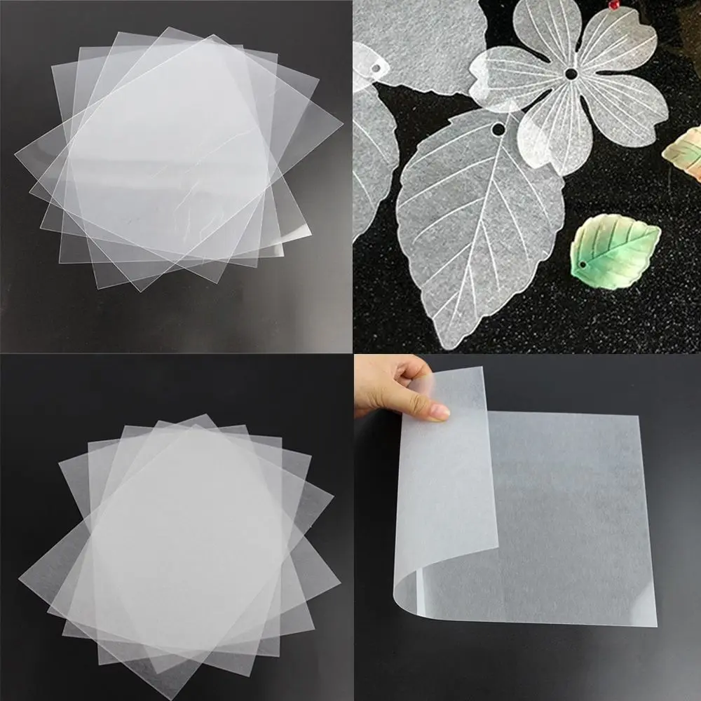 10Pcs DIY Thermal Shrink Film New Translucent Fun Shrink Plastic Sheets Shrink Art Film Paper for Handmade Supplies