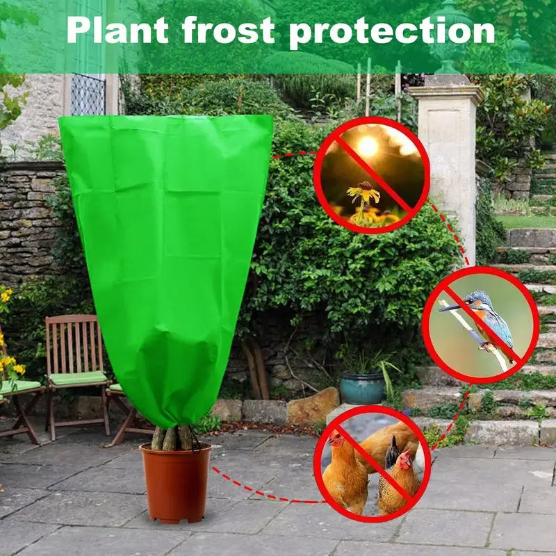 

Winter Plant Freeze Protection Cover Non-woven Tree Shrub Plant Anti Freezing Bag anti frost Yard Outdoor Garden Accessories
