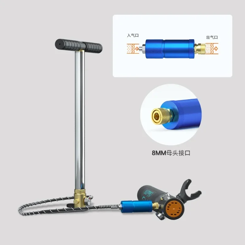 

Ручной воздушный мини-насос для дайвинга, дыхательный аппарат высокого давления для подводного плавания, аэрационное оборудование для дайвинга