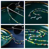 18 Colors Fashion Reading Glasses Chain Retro Beads Eyeglass Sunglasses Spectacle Cord Neck Strap String Mask Chain Eye wear 2