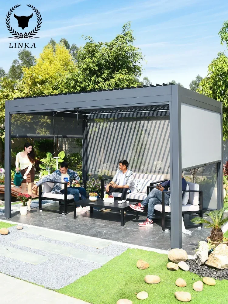 Pergola Moderna In Alluminio Per Esterni Bioclimatica 3 X3M 3X4M 3X5M 4X4M 5X3M 6X4M Pergola