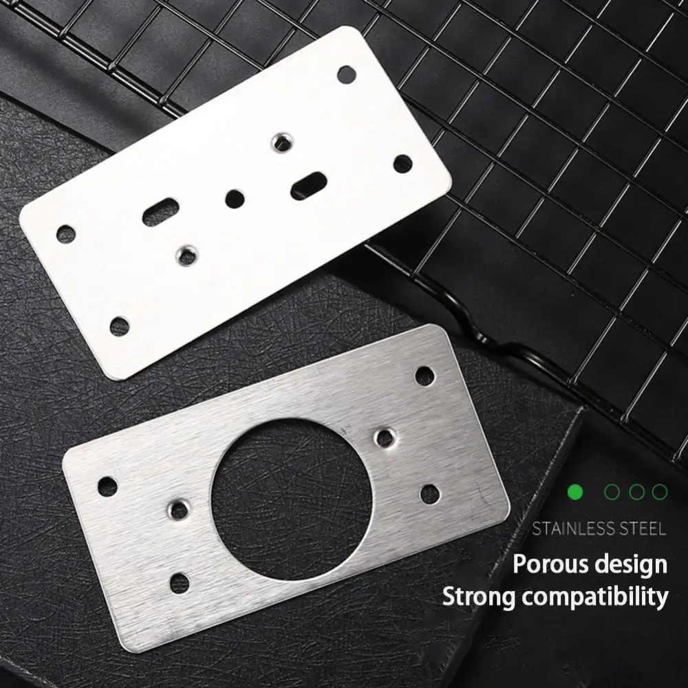 Description Picture 4 of itemStainless Steel Hinge Fixing Plate Kit Cabinet Door Hinge Repair Plate Bracket with Mounting Screw for Kitchen Furniture
