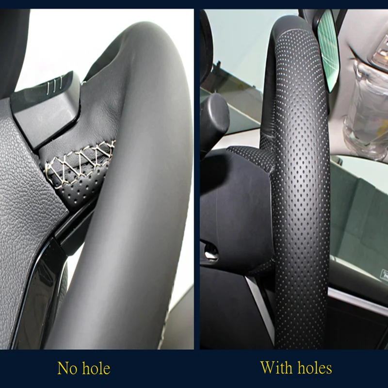 Steering Wheel Cover Car Braid Artificial Leather For Volkswagen Golf 5 Mk5 Passat B6 Tiguan 2007-2011 Car Accessories
