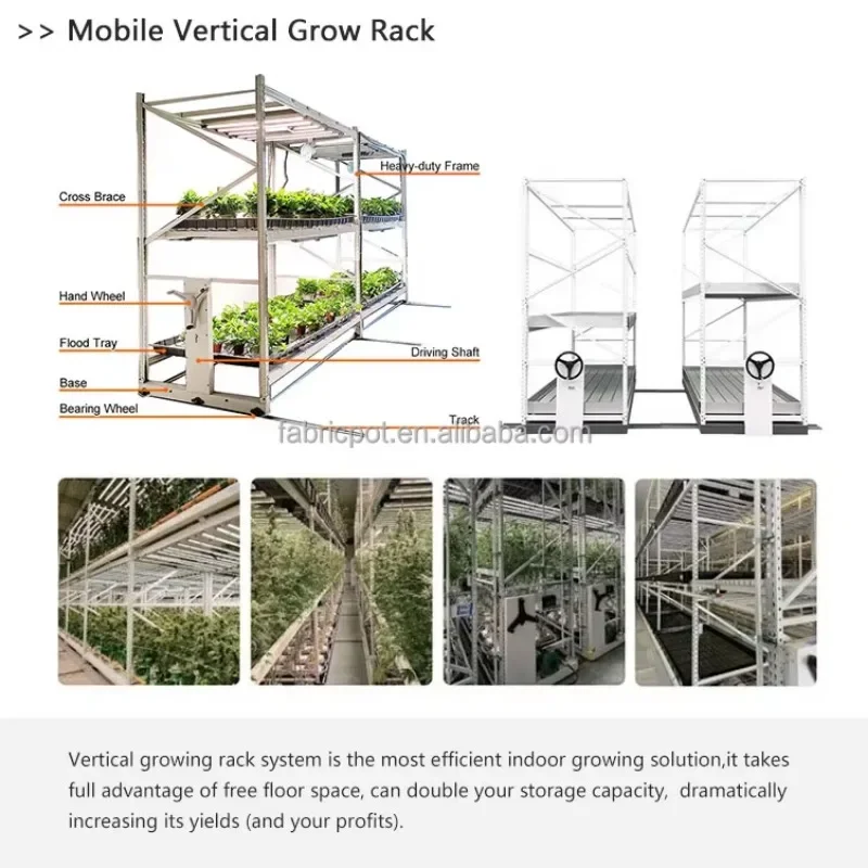 Multi layer grow table rack double deck shelves for indoor plants