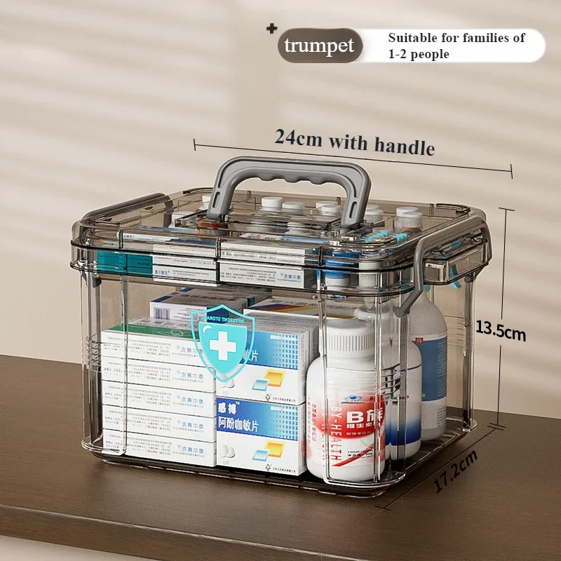 Household Medicine Box HighCapacity Portable Medicine Storages First Aid Kits Large Medical Kit Medical Care Drugs Storage Boxes