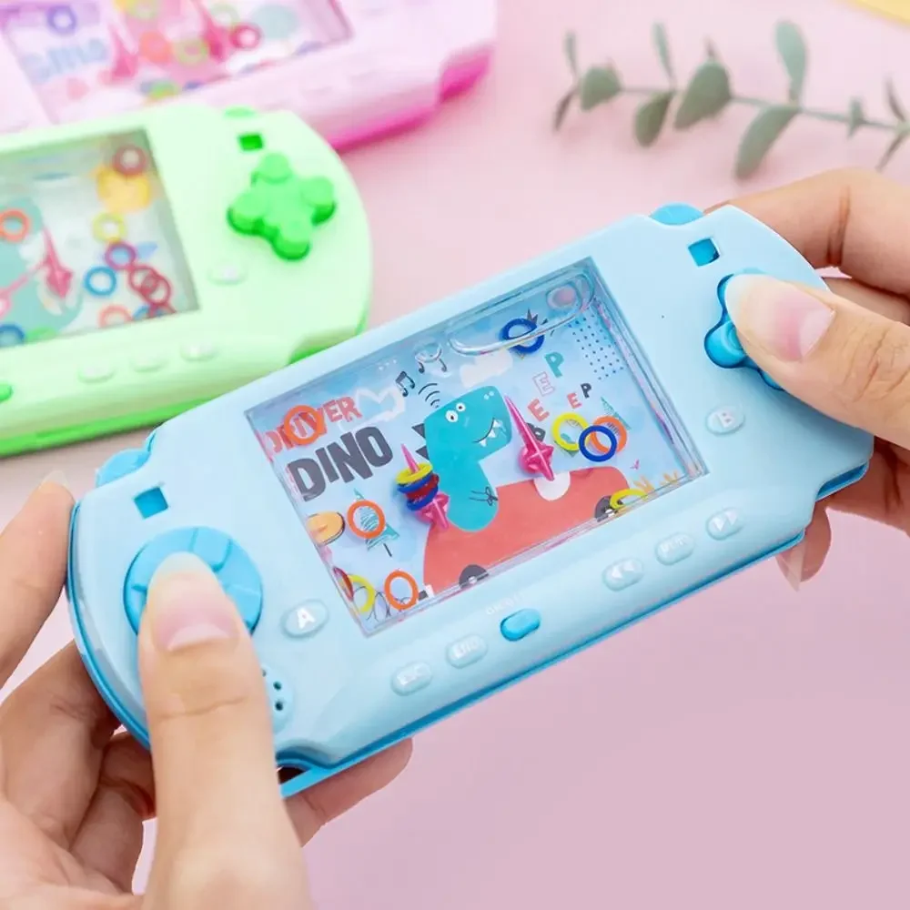 Retro Water Ring Game Machine Child Handheld Game Machine Water Circle Ring Toss Squeeze Toy Parent-Child Interactive Toys Parent Child Interactive Toy