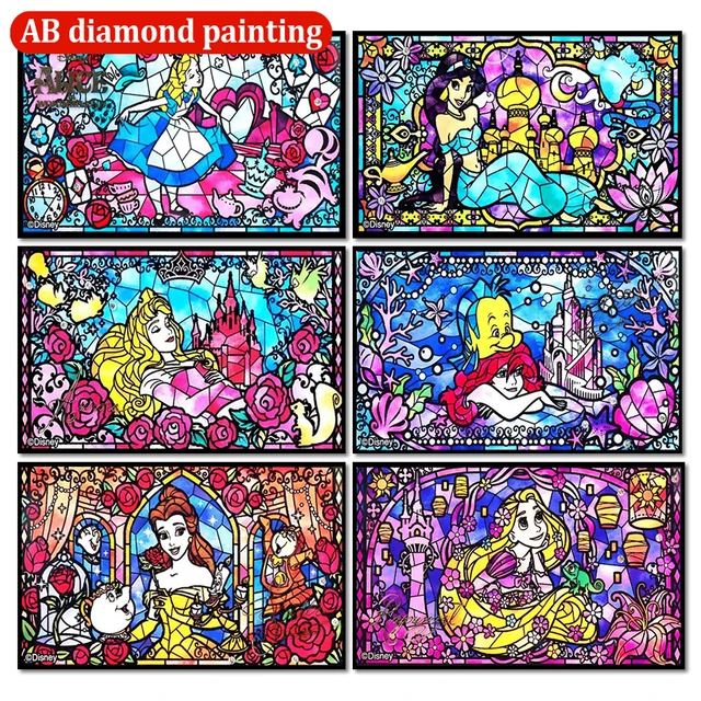 Diamond Painting Cross Stitch Princess  5d Diamond Painting Disney  Cinderella - Diamond Painting Cross Stitch - Aliexpress