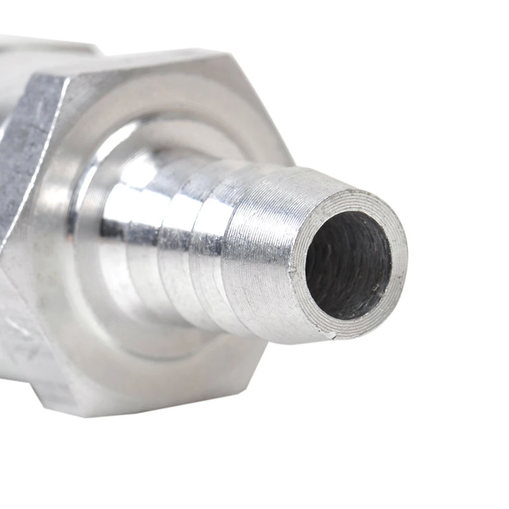 One Way Checks Valve Aluminium Alloy Fuel Non Return Checks Valve Petrol Diesel for Cars Auto Motorcycles Tools