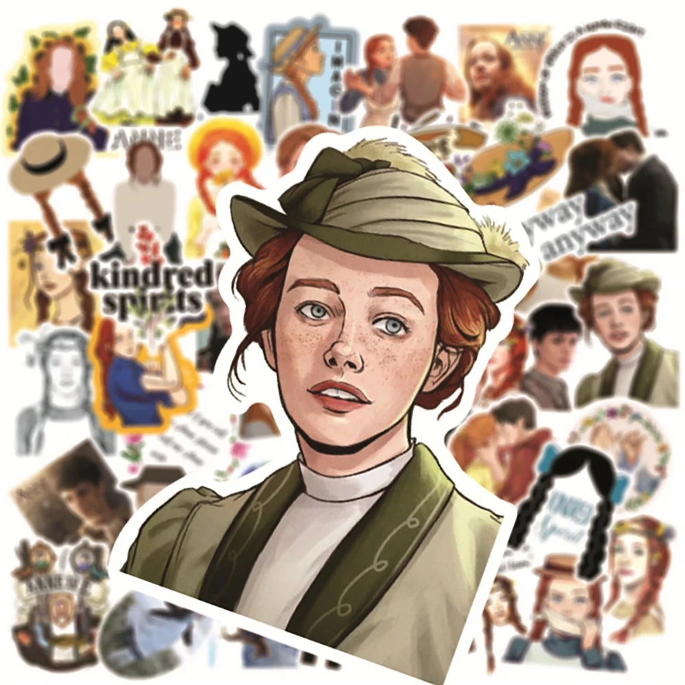TV Show Anne With an E Cartoon Stickers Skateboard Fridge Guitar Laptop Motorcycle Travel Luggage Waterproof Sticker 10/30/50PCS