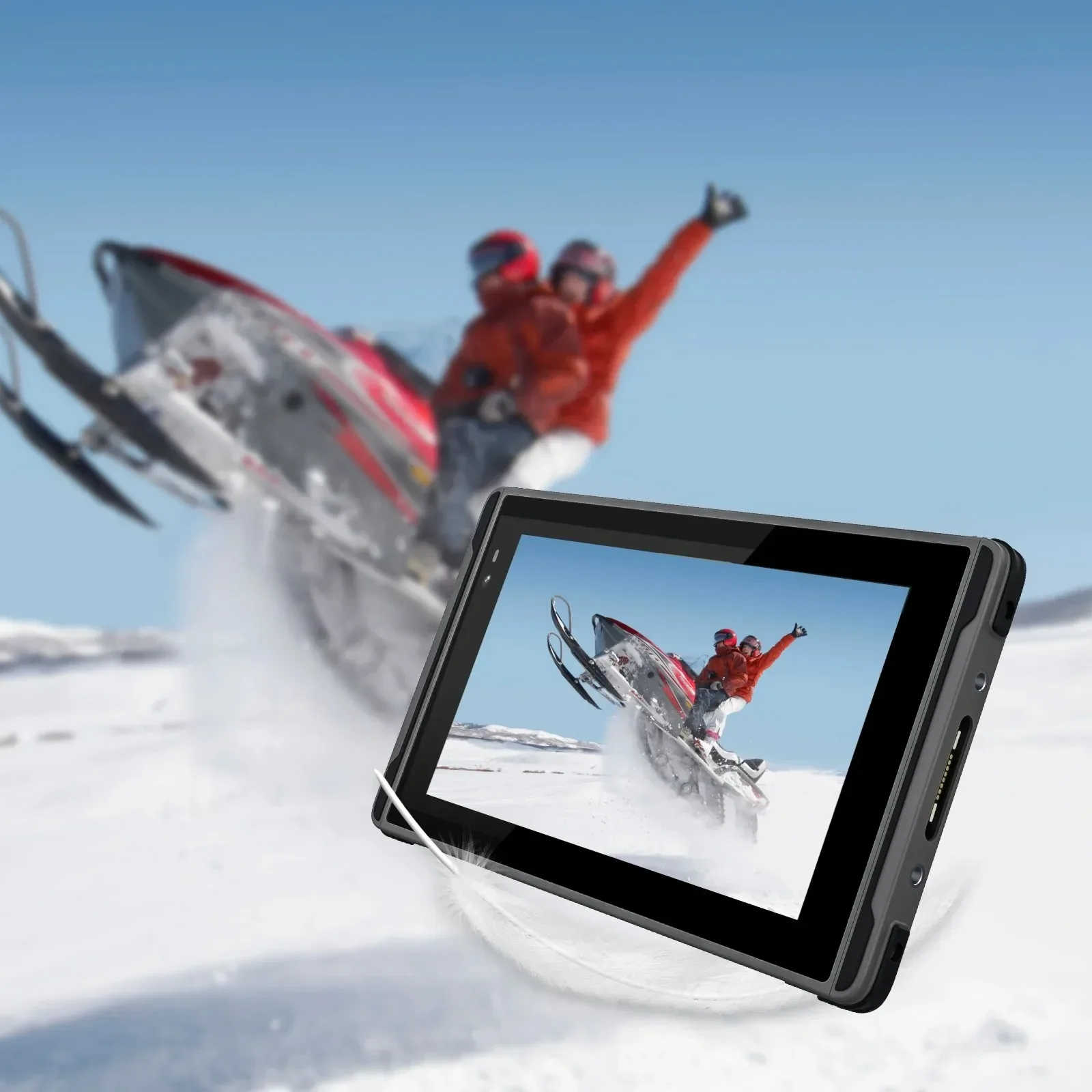 Extreme Sport Rugged Tablet 7 Inch 2600Nit IP68 Waterproof Android 13 8GB+128GB Industrial Tablets for DJI Drone and Paragliding