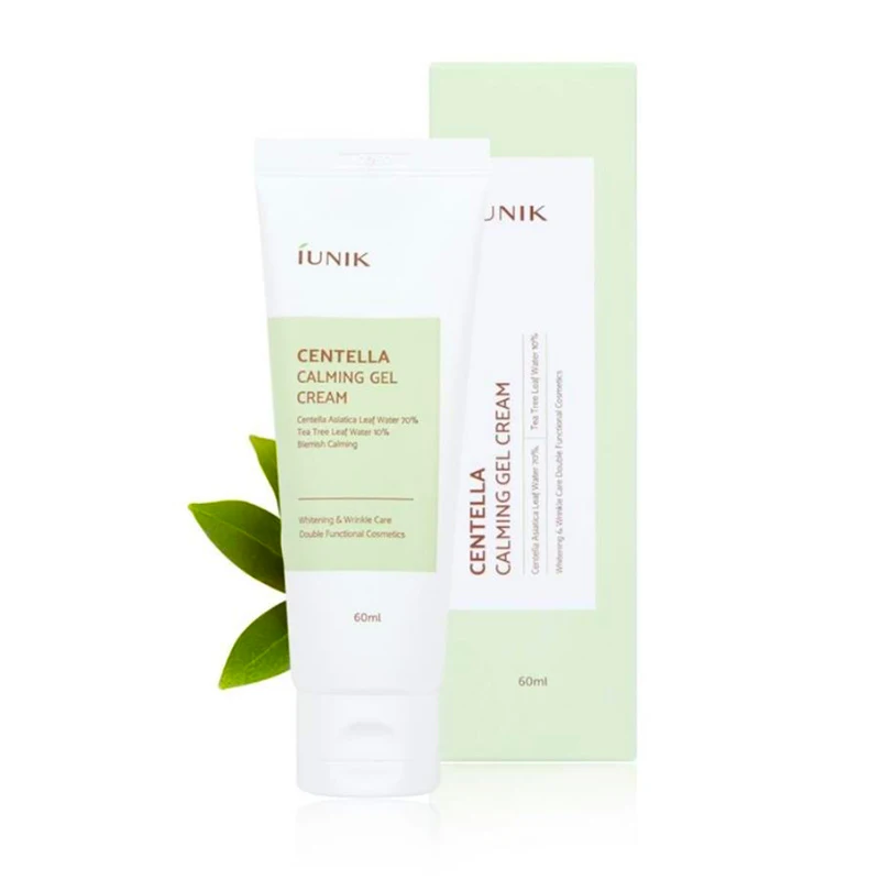 IUNIK Centella Calming Gel Cream 60ml face cream Soothe and Calm Skin Moisturizing Bright Skin Facial Care Korean Cosmetics