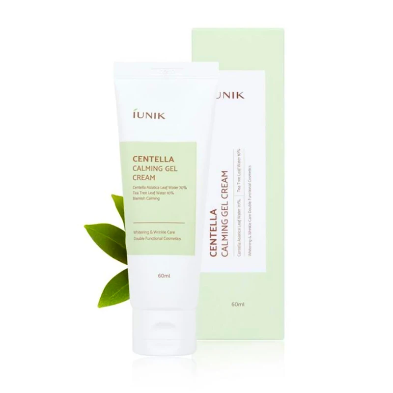 

IUNIK Centella Calming Gel Cream 60ml face cream Soothe and Calm Skin Moisturizing Bright Skin Facial Care Korean Cosmetics