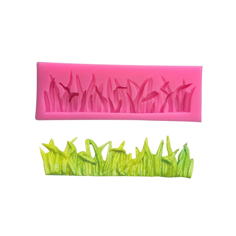 

Fondant Small Grass Shape Liquid Silicone Mold DIY Cake Rim Chocolate Dessert Pastry Decoration Kitchen Baking Accessories Tools