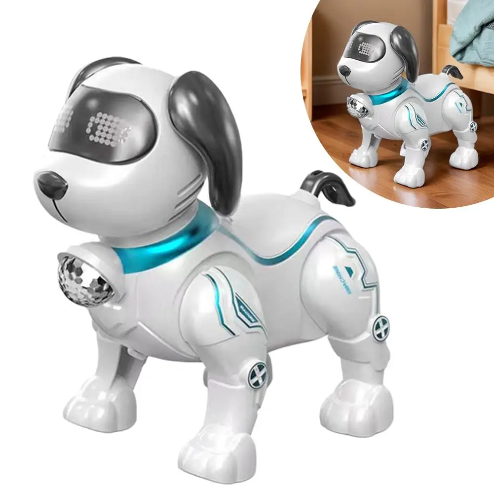 Intelligent Music Robot Dog Simulated Walking Light Sound Music Children's Educational Crawling, Singing Kids Gift image 5