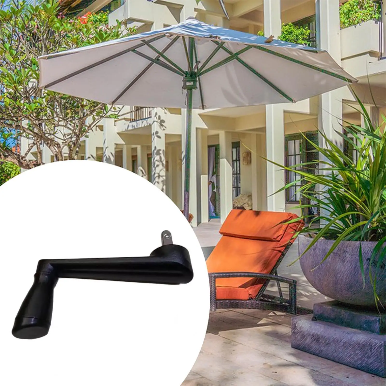 Supporto Per Ombrellone Da Balcone, 2 Pezzi, Fissaggio Regolabile Senza Fori Per Ringhiera, Terrazza, Giardino - 4